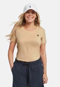 U.S. Polo Assn. O NECK AMY - Paprasti marškinėliai - ginger root