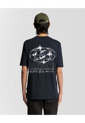 CHROME GRAPHIC  - Trükipildiga T-särk - dark navy