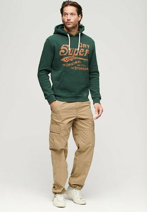 Superdry VINTAGE LOGO DUO - Kapuzenpullover - enamel green/grün