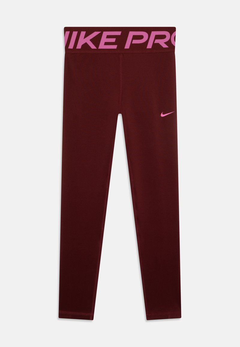 Nike Performance DF PRO LEGGINGS - Tights - dark team red/playful pink