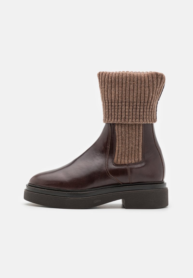 GANT - ZANDRIN - Platform boots - dark brown, Enlarge