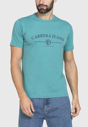 Carrera Jeans, CARRERA JEANS T-SHIRT VINTAGE BLUE AGE - T-shirt con stampa - bristol blue