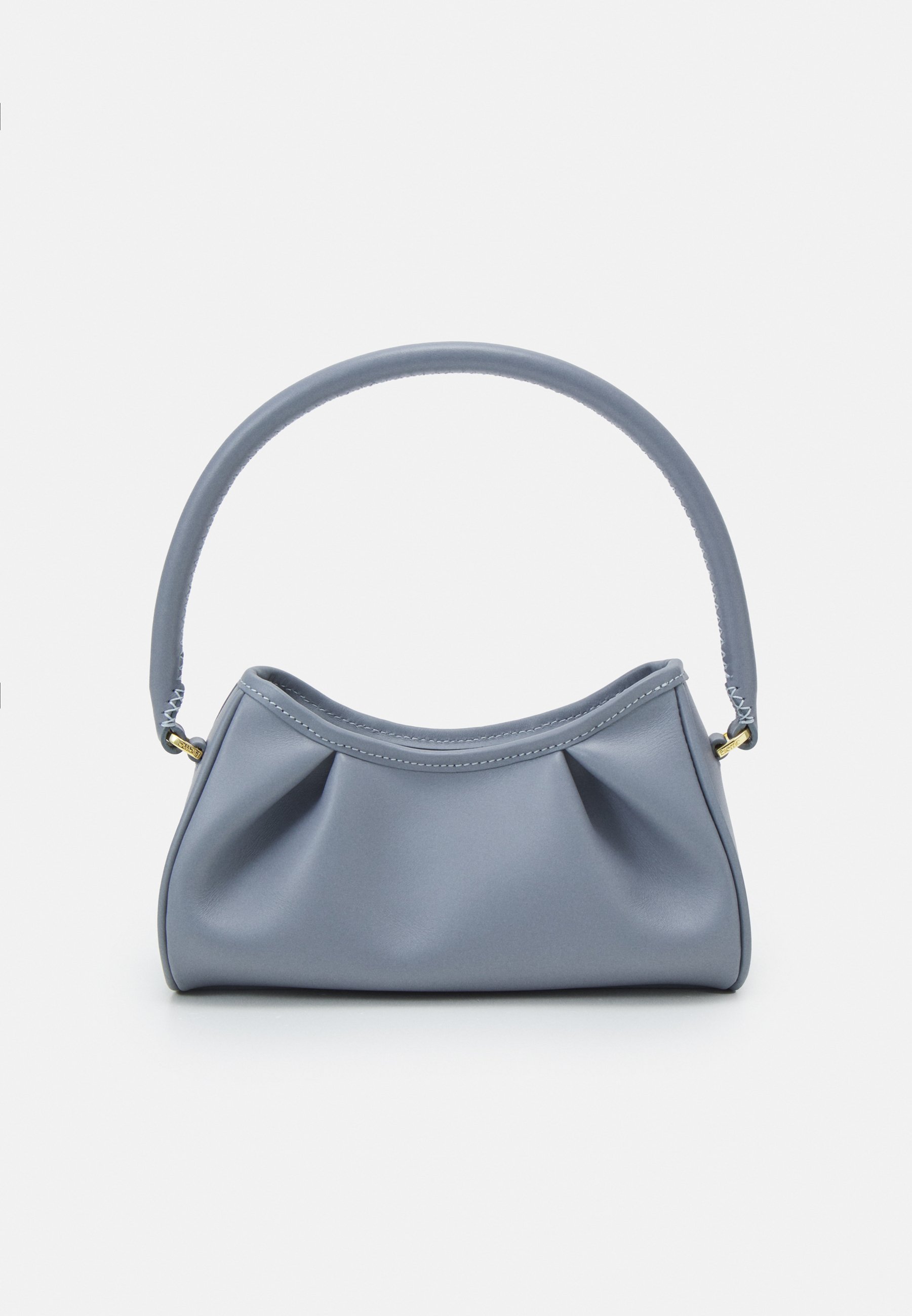 blue grey handbag