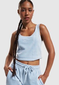 Karl Kani SIGNATURE CORDUROY CORSET - Topper - light blue