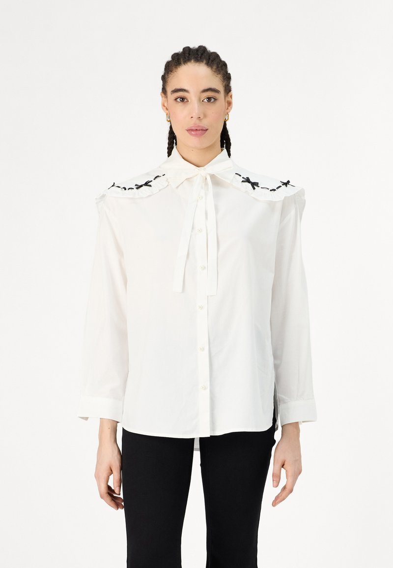 Sister Jane BONNIE BOW SHIRT - Gombos blúz - white
