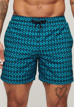 Badeshorts - navy geo print