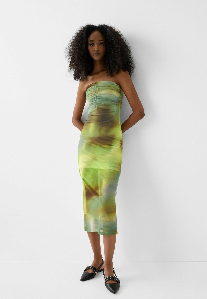 Bershka Cocktailjurk wintergroen