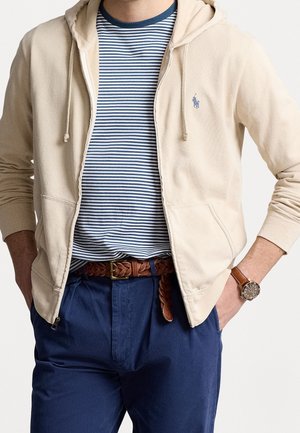 Felpa con zip - beige