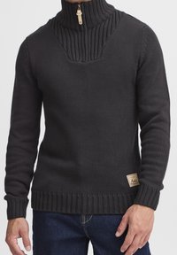 Solid Strickpullover - black