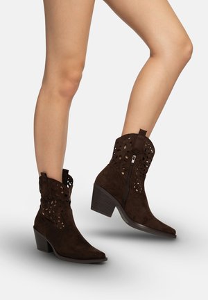 Cowboy- / bikerstøvlette - braun