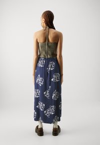 Vero Moda VMNINNA ANKLE SKIRT - Maxirok - silver lining/zilverkleurig