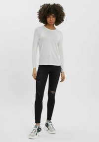 Vero Moda LANGARM- - Topper langermet - snow white