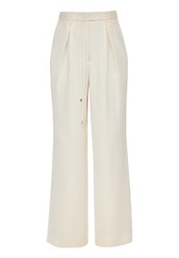 s.Oliver BLACK LABEL MIT WIDE LEG - Pantalon classique - natur