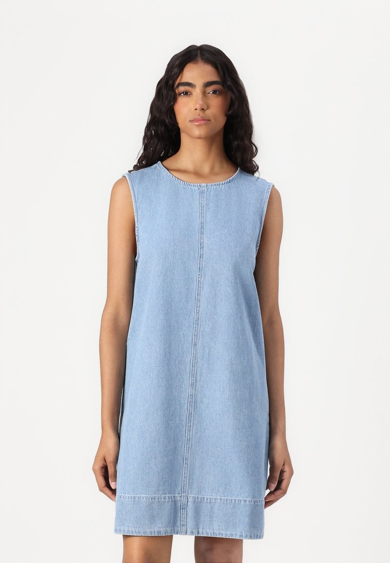 PIECES dam klänning PCFLORA - Medium blue denim main image 1