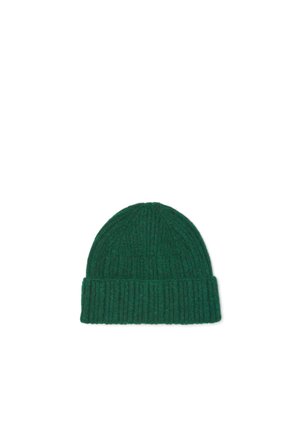 PIOMBO, RIBBED BEANIE - Gorro - green