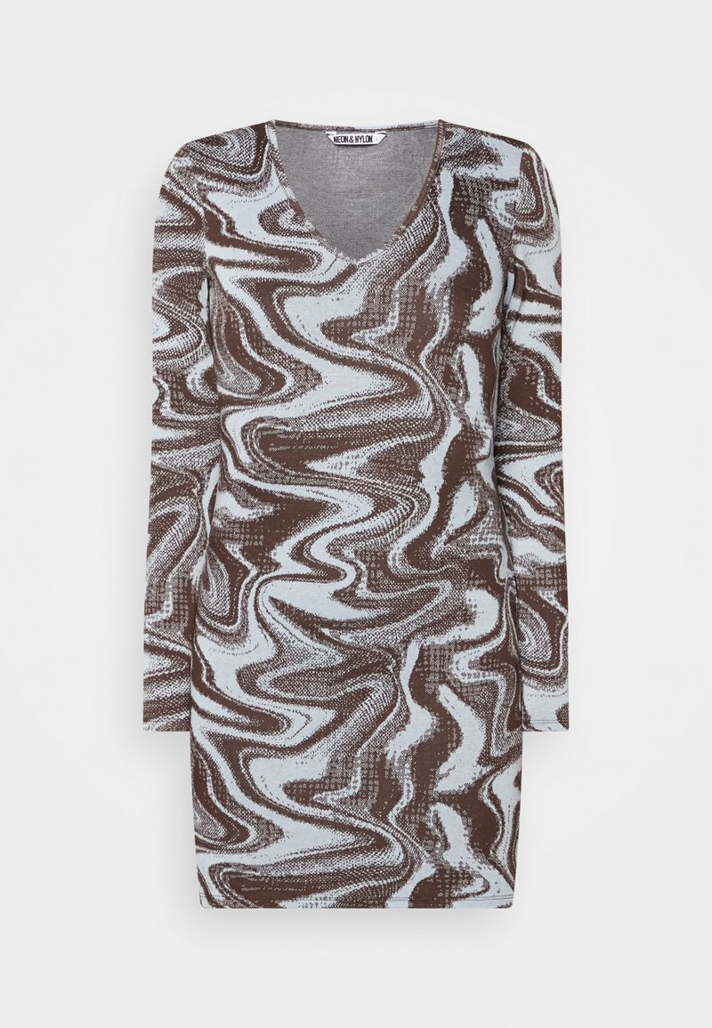 Neon & Nylon Etui-jurk blauw