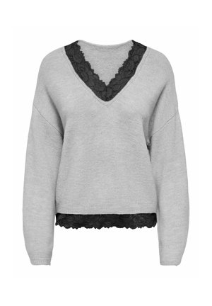 ONLY, Pullover - light grey melange
