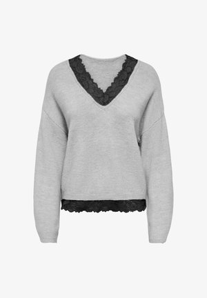 ONLY, Pullover - light grey melange