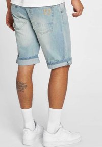 Dangerous DNGRS CRUSH  - Džinsiniai šortai - light blue denim