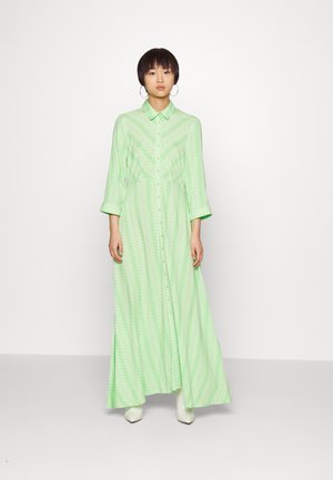 YAS Petite YASSAVANNA LONG SHIRT DRESS  - Maxi dress - summer green