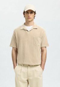 Selected Homme KURZARM - Polo majica - pure cashmere
