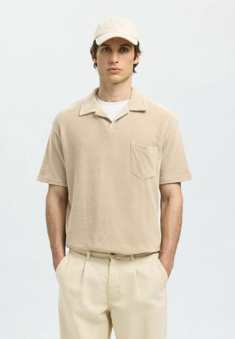Selected Homme KURZARM - Polo majica - pure cashmere