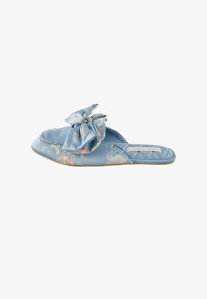 Laura Ashley, AVIELLE SATIN BOW SLIPPERS - Pantolette flach - blue