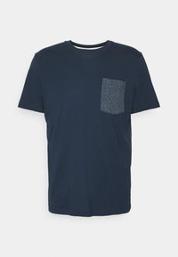 SLHNALE ONECK TEE - T-shirt estampada - navy blazer
