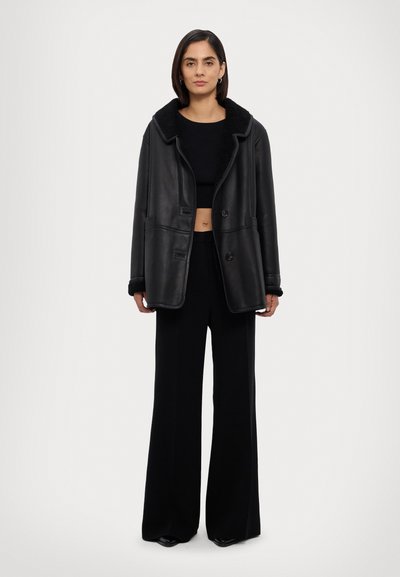 STUDIO ID NAPPA COAT - Giacca di pelle - black silky