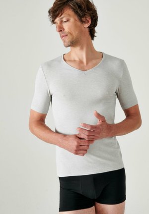 COL V MANCHES COURTES THERMOLACTYL - Camiseta interior - gris chiné