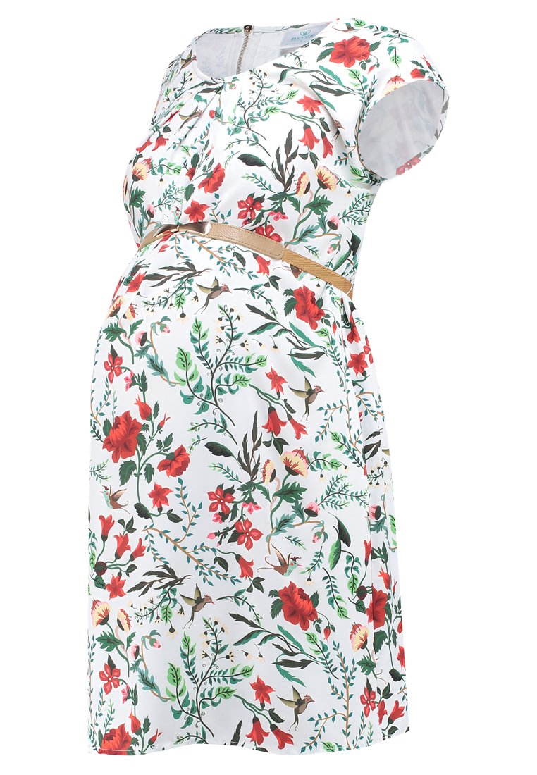 Spring Maternity Jurk wit