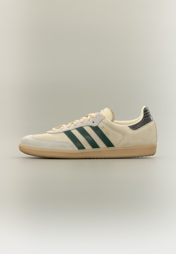 SAMBA OG UNISEX - Sneakers low - cream white/collegiate green/magic beige