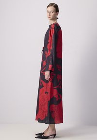 Touché Privé FLOWER PATTERNED FRONT  - Vestito lungo - black