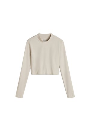 Vans SCRIPT MOCK - Pitkähihainen paita - light beige