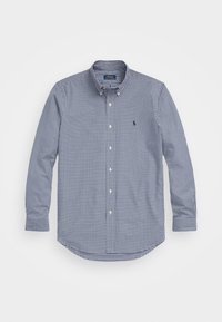 SLIM FIT GINGHAM STRETCH POPLIN SHIRT - Chemise - navy/white