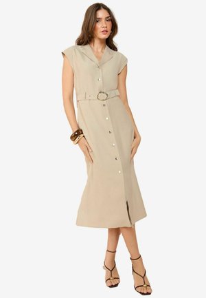 Friends Like These PETITE FIT - SHORT SLEEVE TAILORED UTILITY  - Robe chemise - neutral
