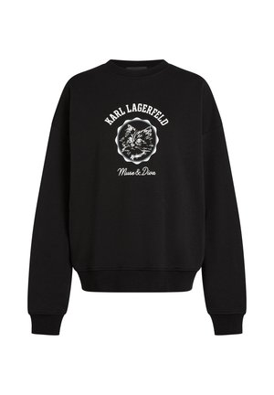 KARL LAGERFELD, IKON C MUSE SWEATSHIRT - Sweatshirt - black