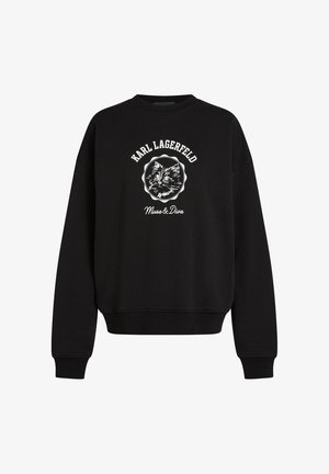 KARL LAGERFELD, IKON C MUSE SWEATSHIRT - Sweatshirt - black