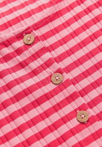 Next SQUARE NECK BUTTON DOWN COLUMN MIDI - Haljina od žerseja - pink red stripe