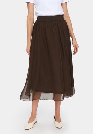 CORALSZ - A-snit nederdel - chocolate brown