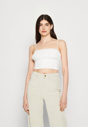 Abercrombie & Fitch BARE SCRUNCHIE CAMI - Μπλούζα - brilliant white