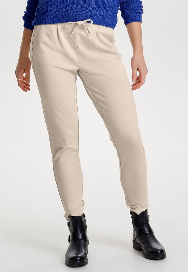 ONLY ONLPOPTRASH LIFE EASY COL - Tracksuit bottoms - beige