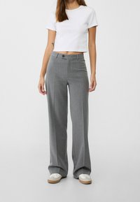 Stradivarius Broek - dark grey