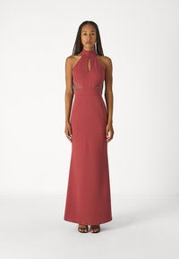 WAL G. ABBY HALTER NECK MAXI - Kokteiļkleita/ballīšu kleita - dark mauve pink