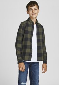 JACK & JONES PREMIUM geruit regular fit overshirt JPRRAYMOND