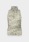 FRANCES - Top - batik ivory/ black