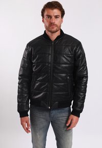 Lee Cooper Leren jas - black