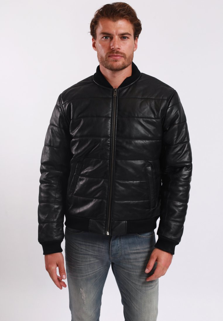 Lee Cooper Leren jas - black