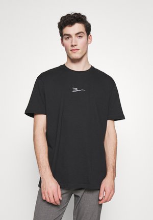 T-shirt med print - black