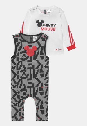 INF DISNEY MICKEY MOUSE ONE UNISEX SET - Verryttelypuku - white/vivid red/medium grey heather/black